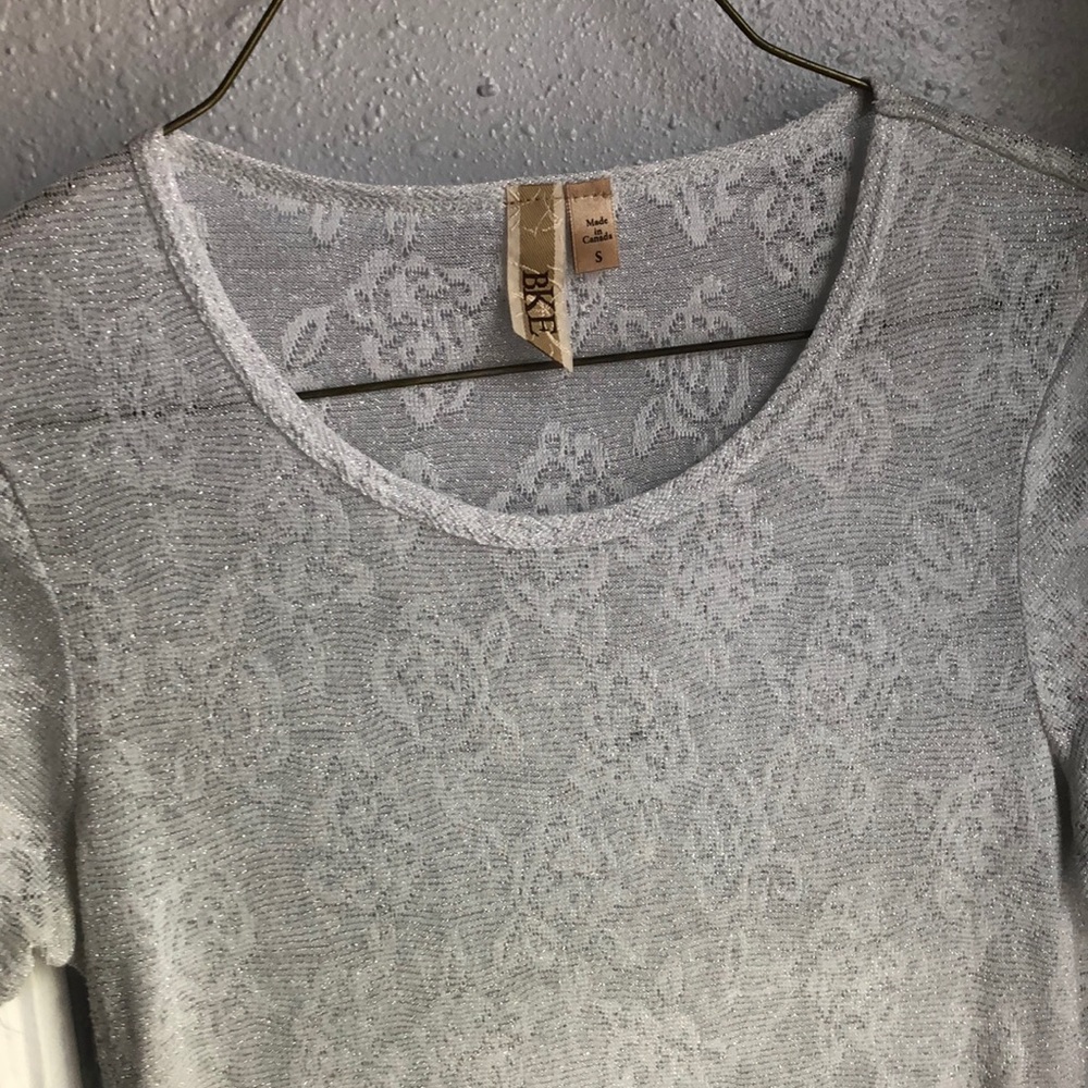 See through, sparkly t-shirt